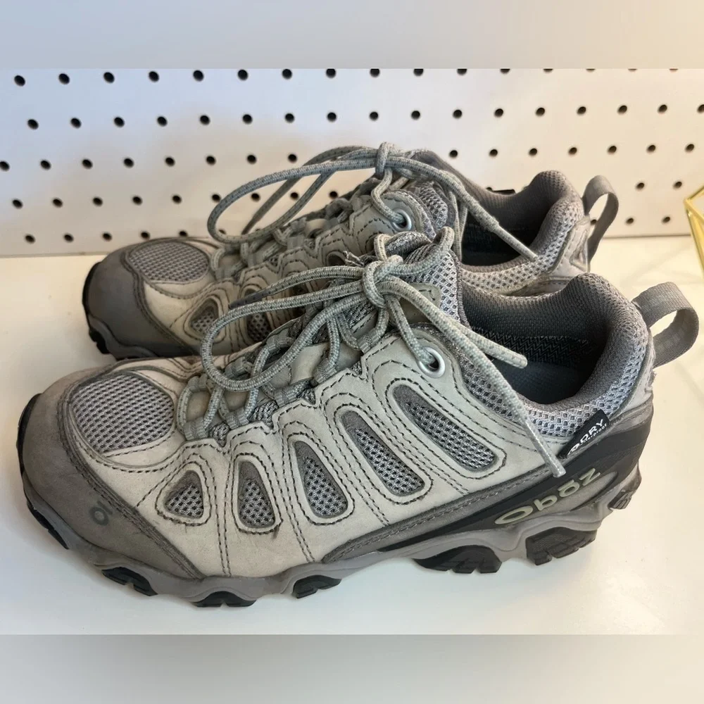 Oboz Sawtooth II Low Women's Hiking Shoes Size 7 Gray Lace Up